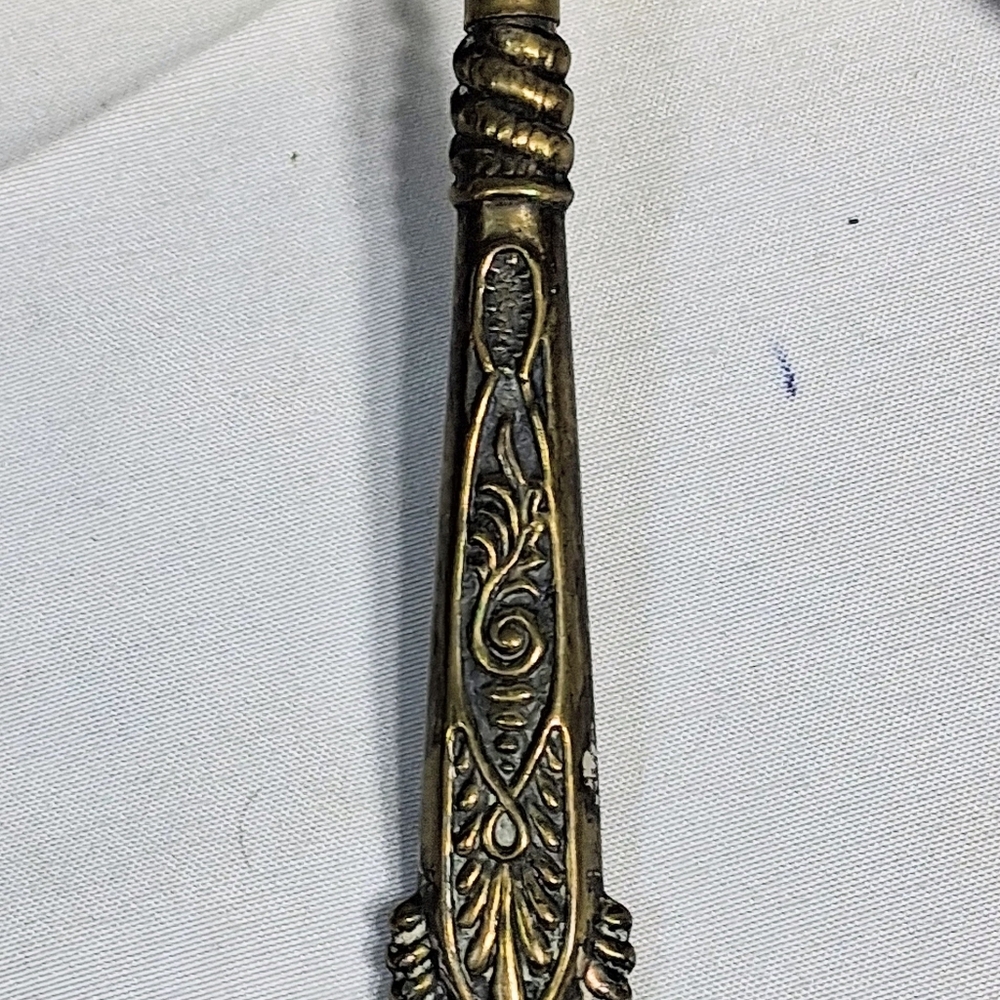 Antique Napoleonic Ornate Design Boars Hair Combo Toothbrush/Buttonhook - Picture 4 of 13